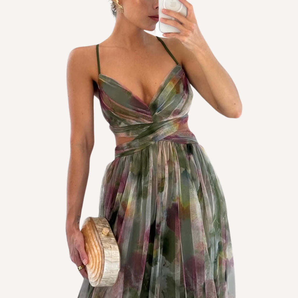 Julie | Maxi Jurk met Bloemenprint