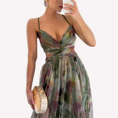 Julie | Maxi Jurk met Bloemenprint