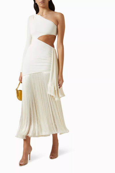 Tamara – Asymmetrische cut-out feestjurk
