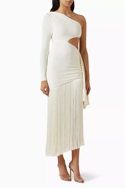 Tamara – Asymmetrische cut-out feestjurk