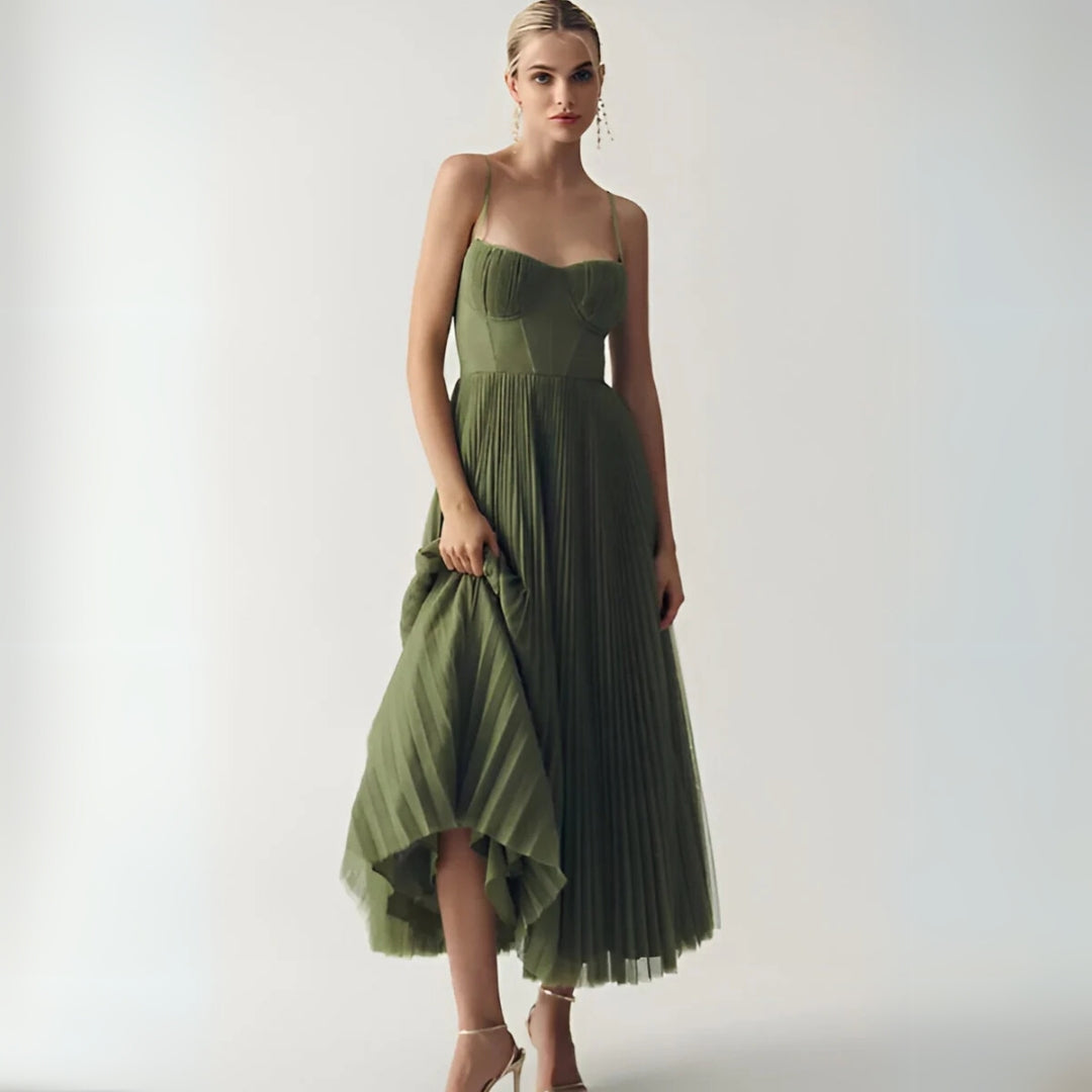 Sophie | Elegante jurk met plissérok