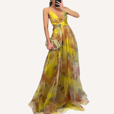 Julie | Maxi Jurk met Bloemenprint