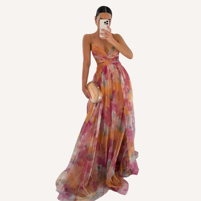 Julie | Maxi Jurk met Bloemenprint