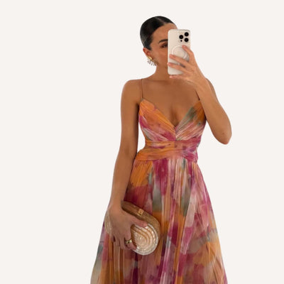 Julie | Maxi Jurk met Bloemenprint