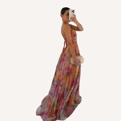 Julie | Maxi Jurk met Bloemenprint
