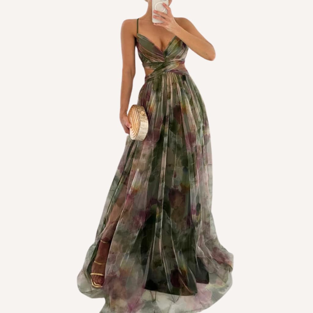 Julie | Maxi Jurk met Bloemenprint