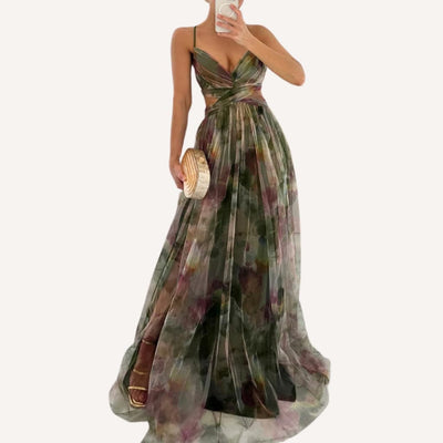 Julie | Maxi Jurk met Bloemenprint