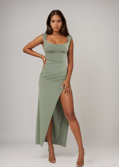 Lauren | Elegante jurk met split