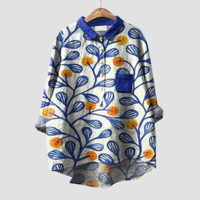 Noor | Opvallende blouse met unieke print