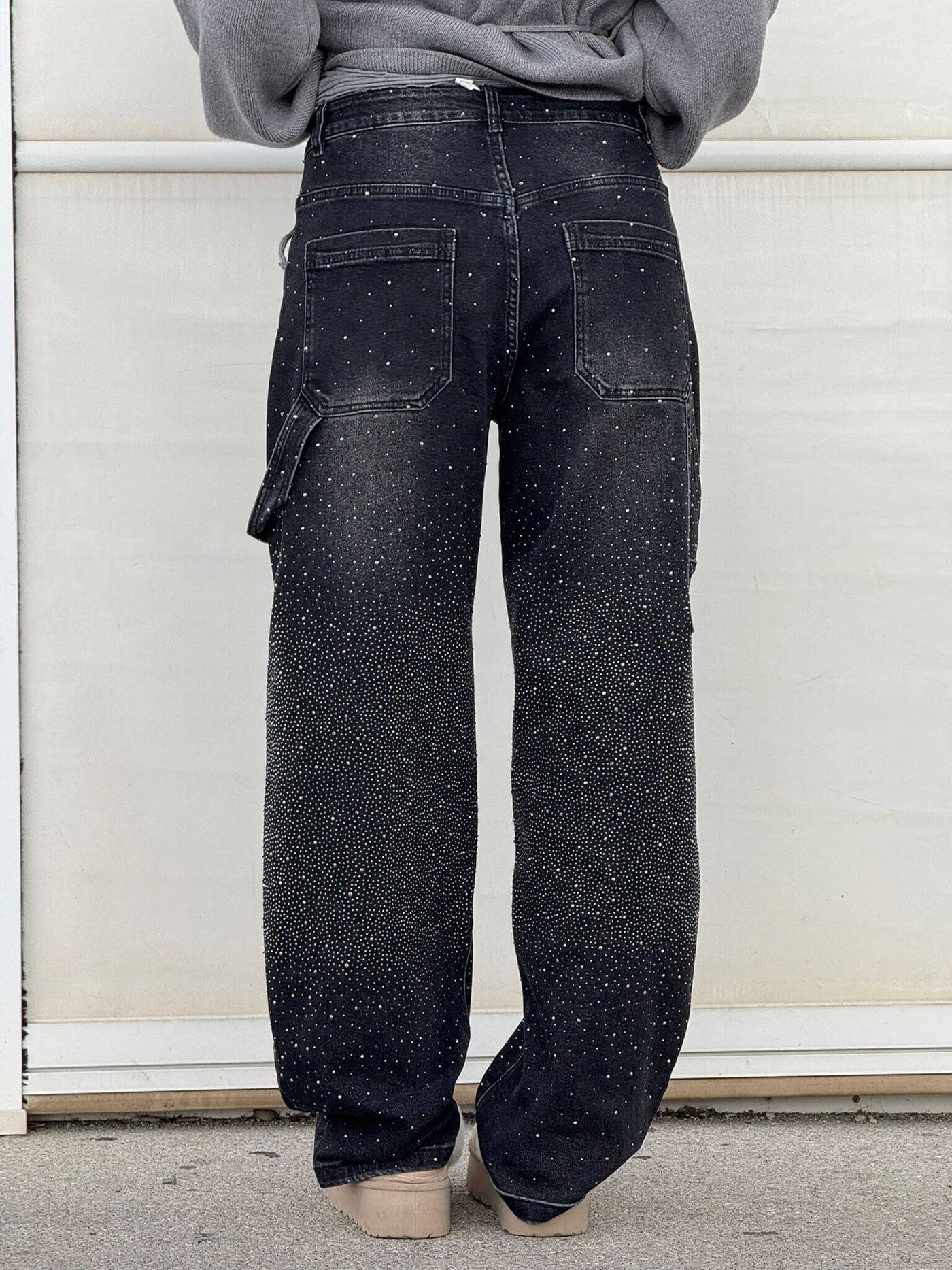 Vera | Shiny Denim Jeans met Losse Pasvorm