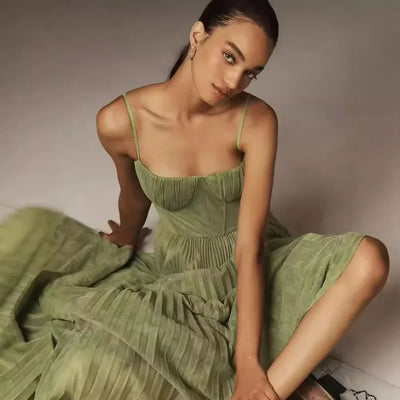 Sophie | Elegante jurk met plissérok