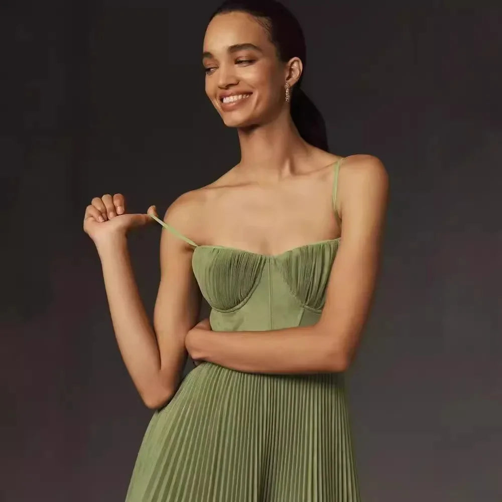 Sophie | Elegante jurk met plissérok