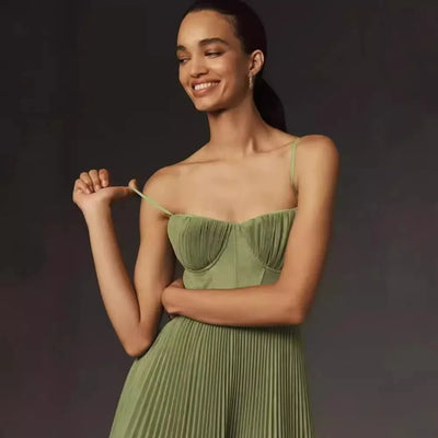 Sophie | Elegante jurk met plissérok