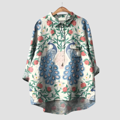 Noor | Opvallende blouse met unieke print